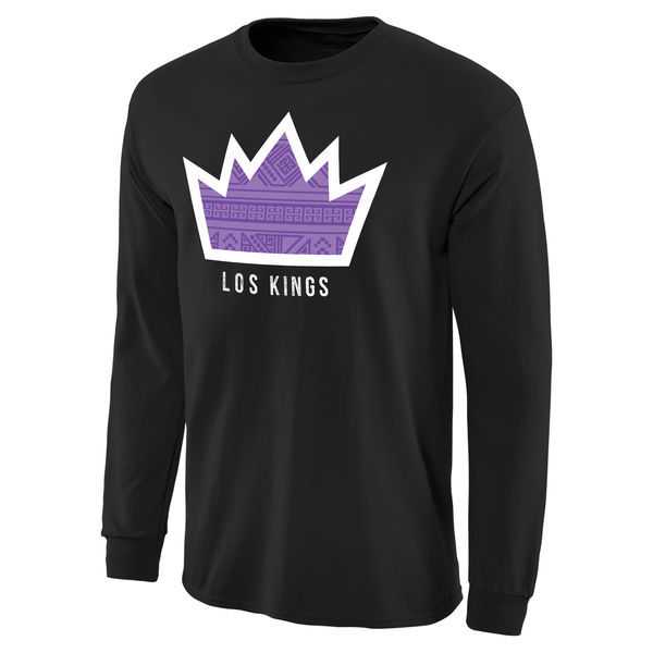 Sacramento Kings Noches Enebea Long Sleeve WEM T-Shirt - Black,We sell and wholesale Sacramento Kings Noches Enebea Long Sleeve WEM T-Shirt - Black on line form chian!